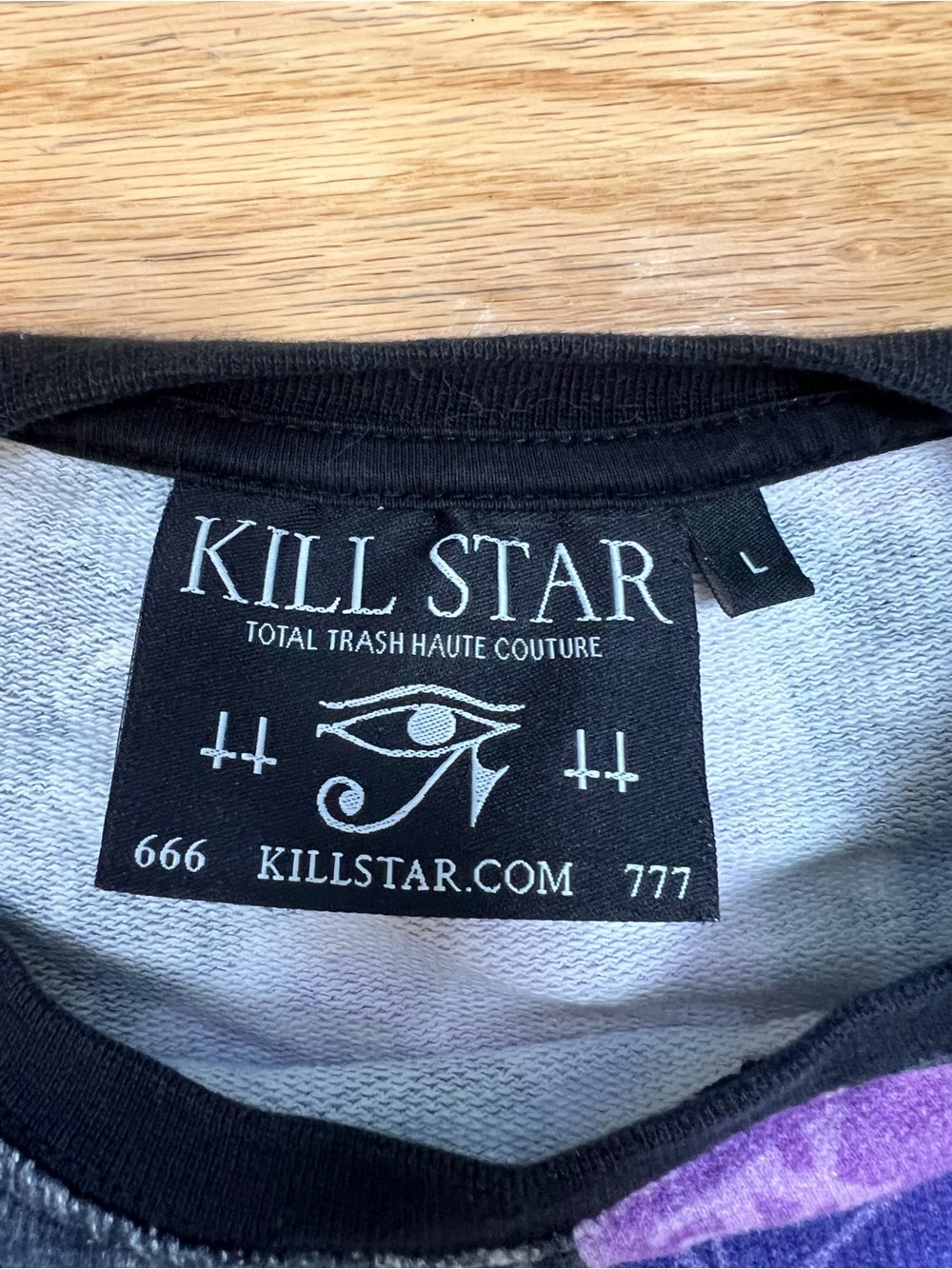 KILLSTAR Cat Lord Occult Cosmic Purple Keiko Cat Crewneck Sweatshirt Unisex - Picture 8 of 13